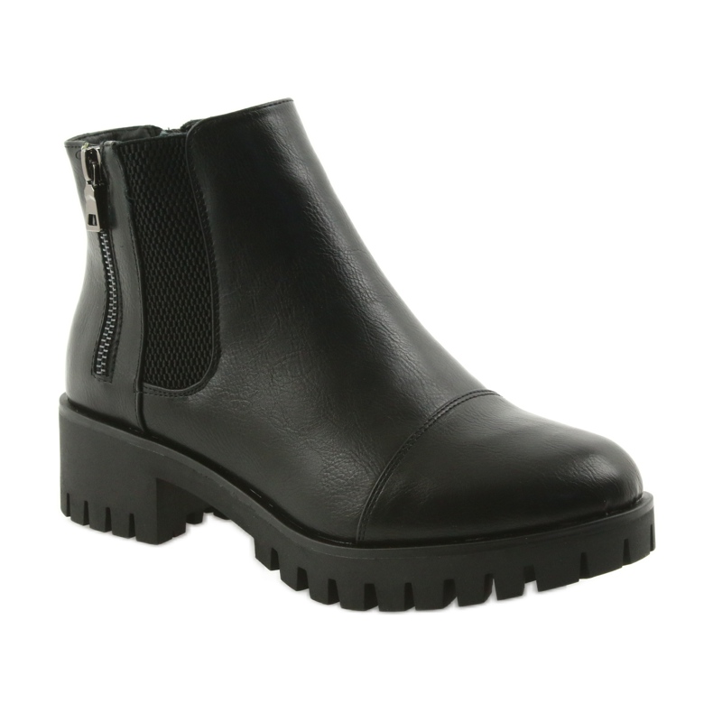 M.Daszyński Botas femininas de inverno Daszyński MR1813 preto 1