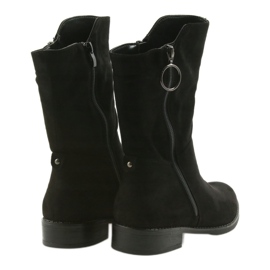 M.Daszyński Botas de camurça preta SA130 preto 5 M.Daszyński Botas de camurça preta SA130 preto 5