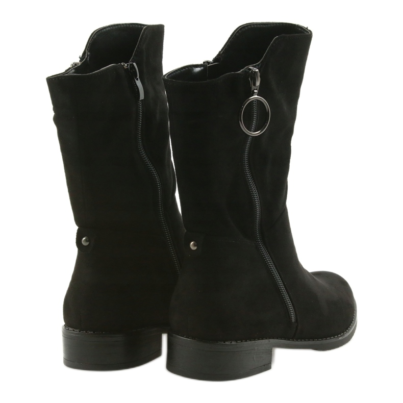 M.Daszyński Botas de camurça preta SA130 preto 5 M.Daszyński Botas de camurça preta SA130 preto 5