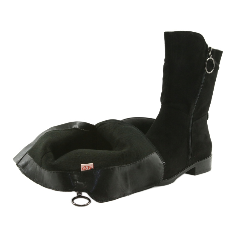 M.Daszyński Botas de camurça preta SA130 preto 4 M.Daszyński Botas de camurça preta SA130 preto 4