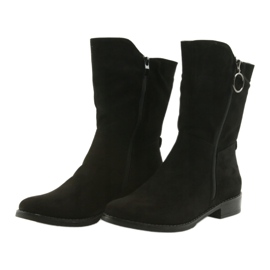 M.Daszyński Botas de camurça preta SA130 preto 3 M.Daszyński Botas de camurça preta SA130 preto 3