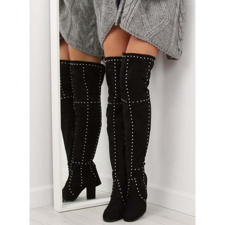 Botas pretas de salto alto NC221 Pretas preto 1