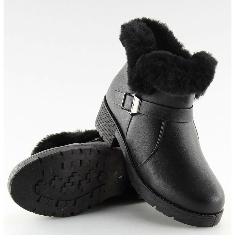 Botas pretas femininas pretas SJ1820-1 Pretas preto 2