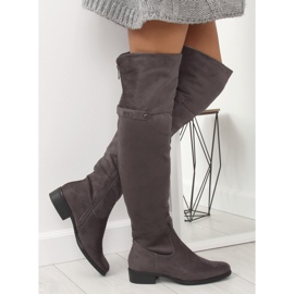 Botas de mosqueteiro cinza 7531-PG cinza 2
