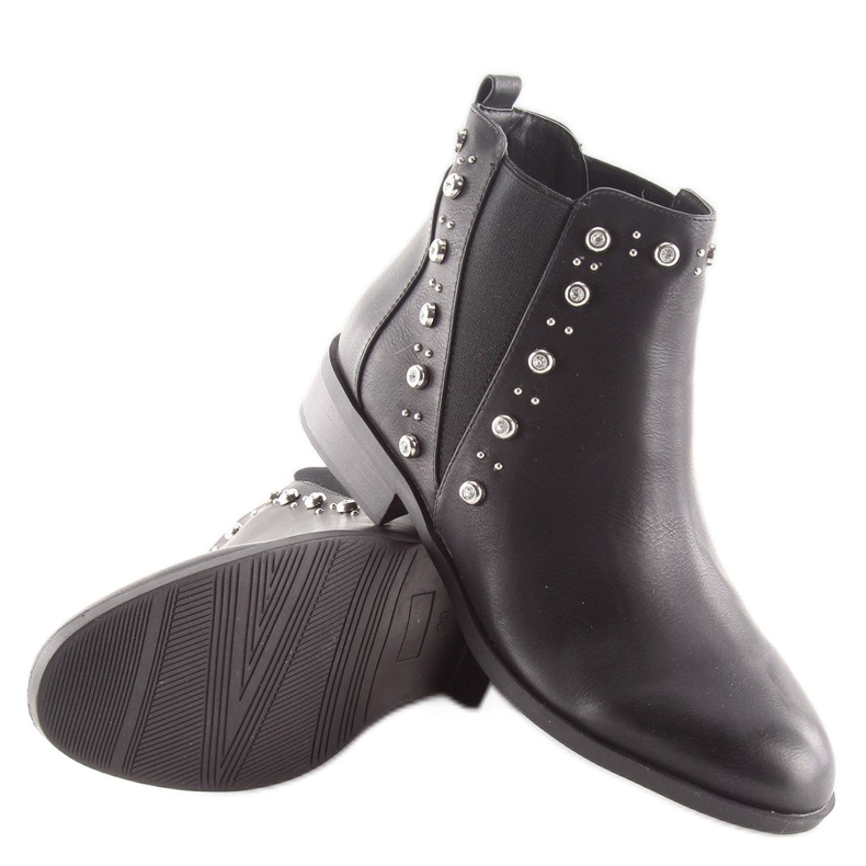 Botas pretas Chelsea para mulheres M275 pretas preto 2