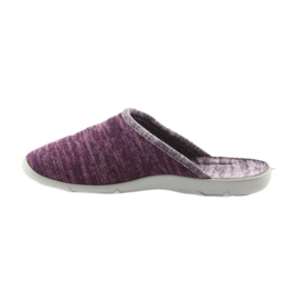 Sapatos femininos Befado chinelos 235d152 roxo 2