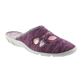 Sapatos femininos Befado chinelos 235d152 roxo 1