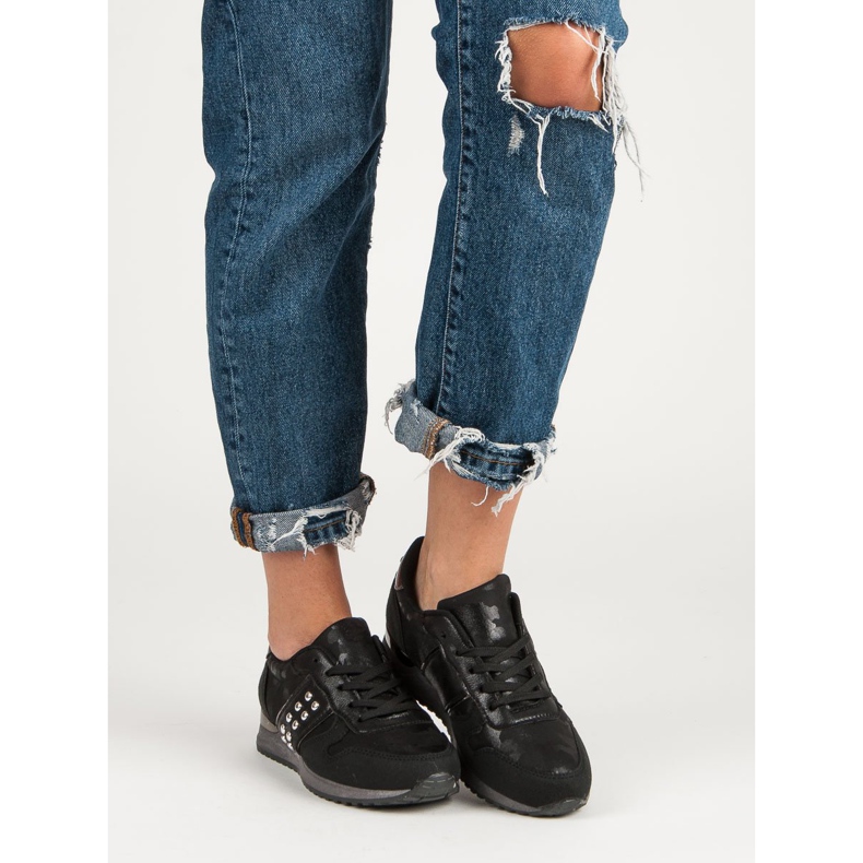 Calçados Esportivos da Moda preto cinza 2