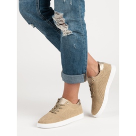 Calçados esportivos confortáveis amarelo 2