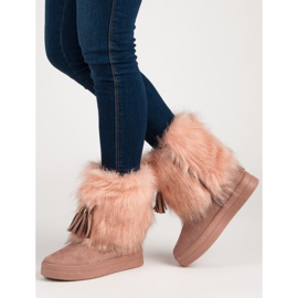 Seastar Botas de neve em pó rosa 1