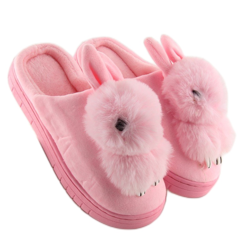 Chinelos femininos coelhinhos rosa MA01 rosa 2