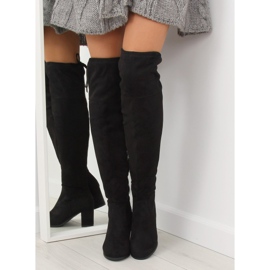 Botas pretas de salto alto PE186 pretas preto 1