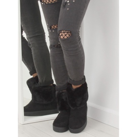 LV58 Botas de neve pretas femininas preto 1