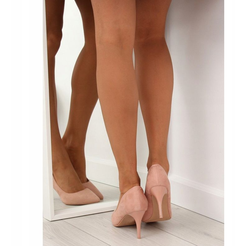 Bombas confortáveis ​​em um pino rosa LE012P rosa 2