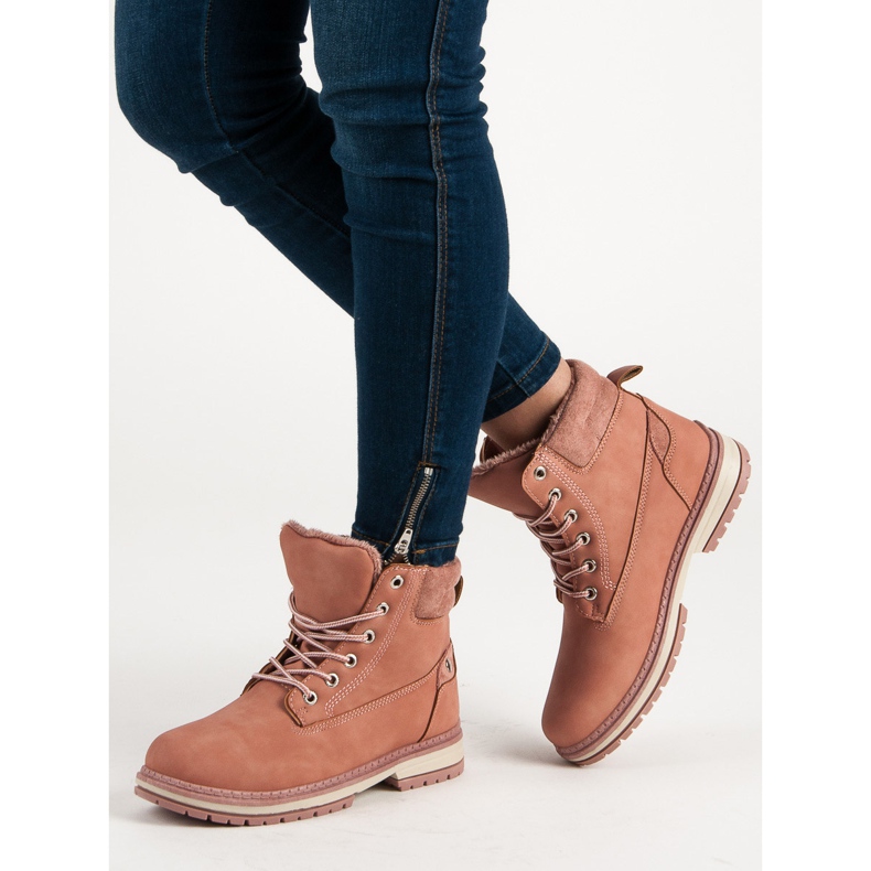 Juliet Botas quentes de caminhada rosa 2 Juliet Botas quentes de caminhada rosa 2