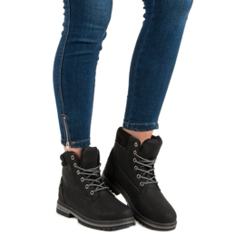 Juliet Botas quentes de caminhada preto 2