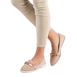 Emaks Mocassins de camurça rosa 2