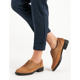 Sapatos de camurça de camelo castanho 2