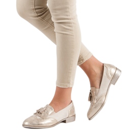 Tina&Co Mocassins com franjas amarelo 2