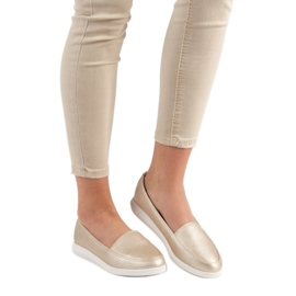 Mocassins dourados 1