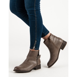 Super Mode Botas de salto plano marrom 1