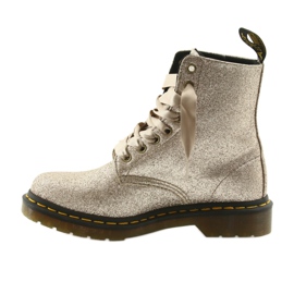 Dr. Martens 1460 PASCAL GLITTER PALE GOLD dourado 2