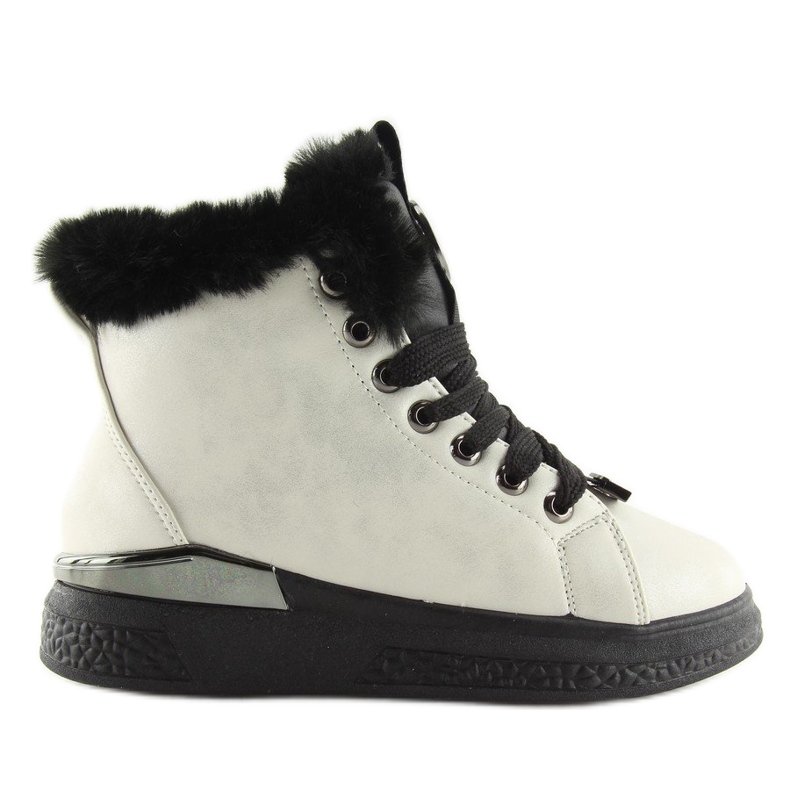 Tênis com isolamento preto F506 branco 1