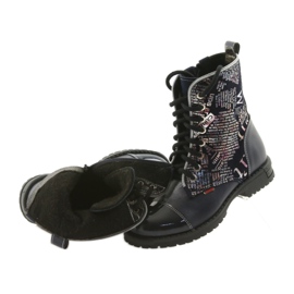 Botas de menina Zarro 69/03 azul marinho multicolorido cinza tolet preto 4