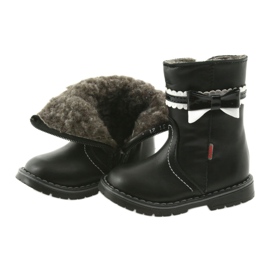 Botas de meninas 87/03 pretas com um arco zarro preto 3 Botas de meninas 87/03 pretas com um arco zarro preto 3