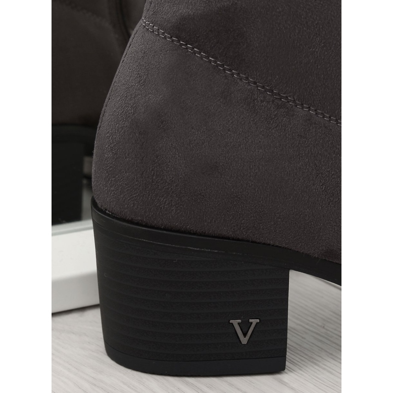 Botas de salto alto cinza BH131-HB Cinza 2