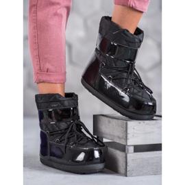 Botas de neve elegantes preto 2