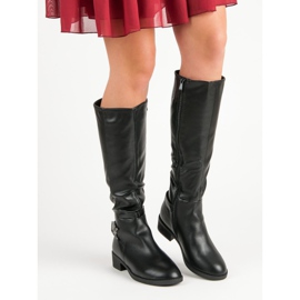Super Me Botas clássicas de cano alto preto 1 Super Me Botas clássicas de cano alto preto 1