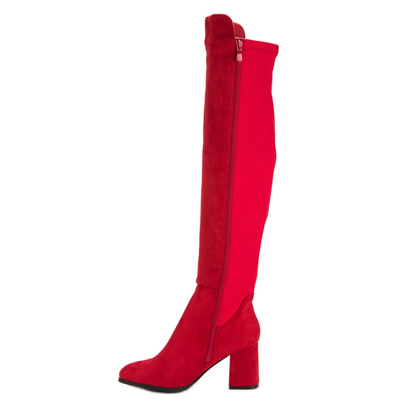 Super Me Botas de camurça vermelha vermelho 1 Super Me Botas de camurça vermelha vermelho 1