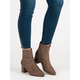 Super Mode Botas Bege Casuais 1 Super Mode Botas Bege Casuais 1