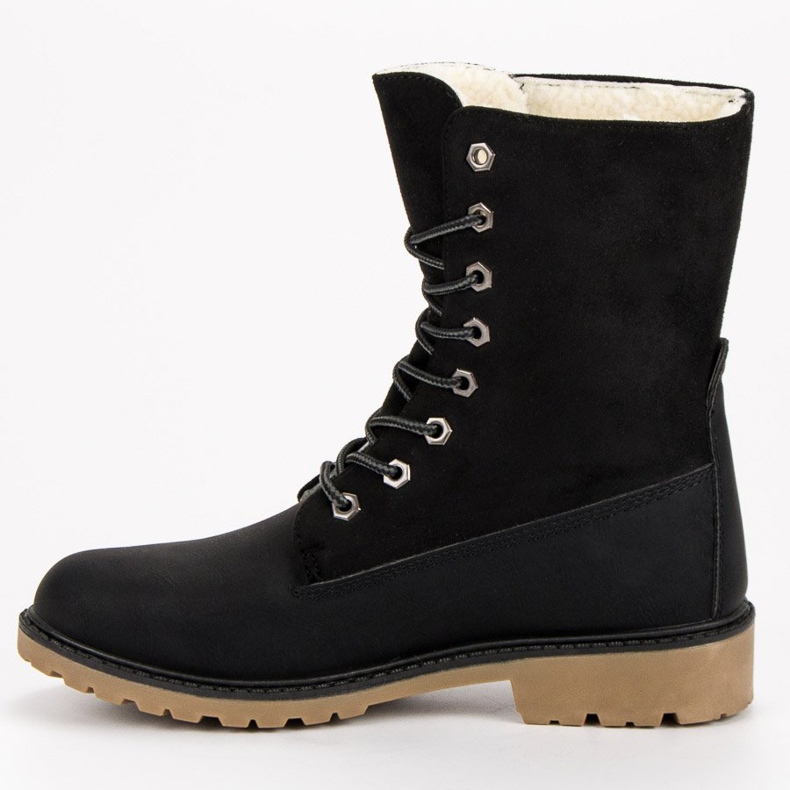 Super Me Botas de amarrar preto 2