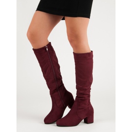 Nio Nio Botas marrons clássicas vermelho 1