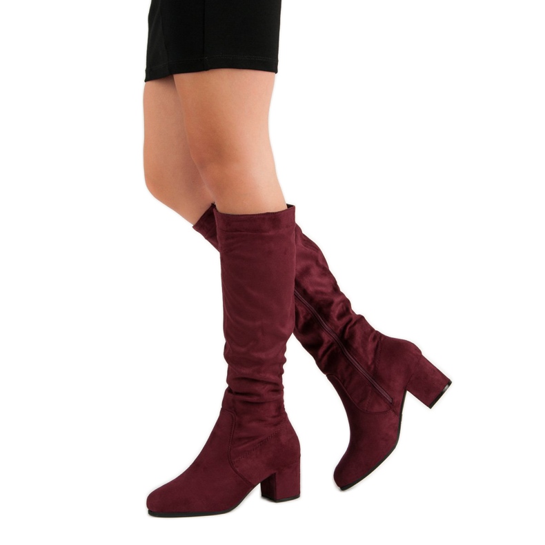 Nio Nio Botas marrons clássicas vermelho 2 Nio Nio Botas marrons clássicas vermelho 2