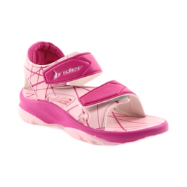 Sandálias rosa sapatos de criança Velcro para água Rider 488 1