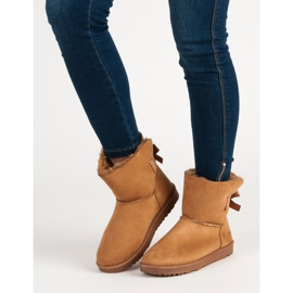 Botas de camelo para neve com arco castanho 1