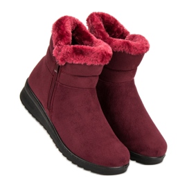 Botas de camurça quente vermelho 1 Botas de camurça quente vermelho 1