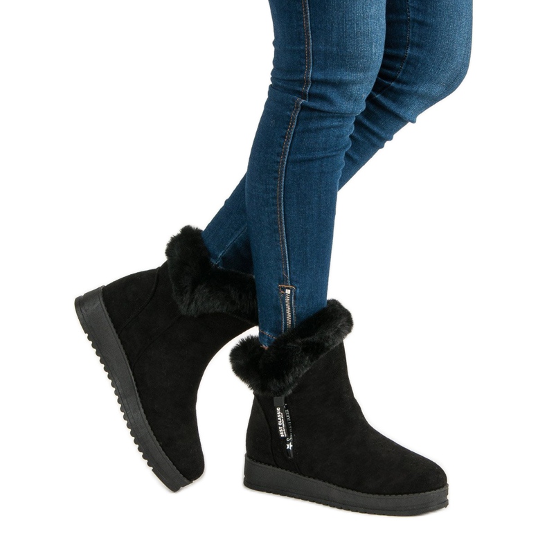 Botas esportivas quentes preto 1