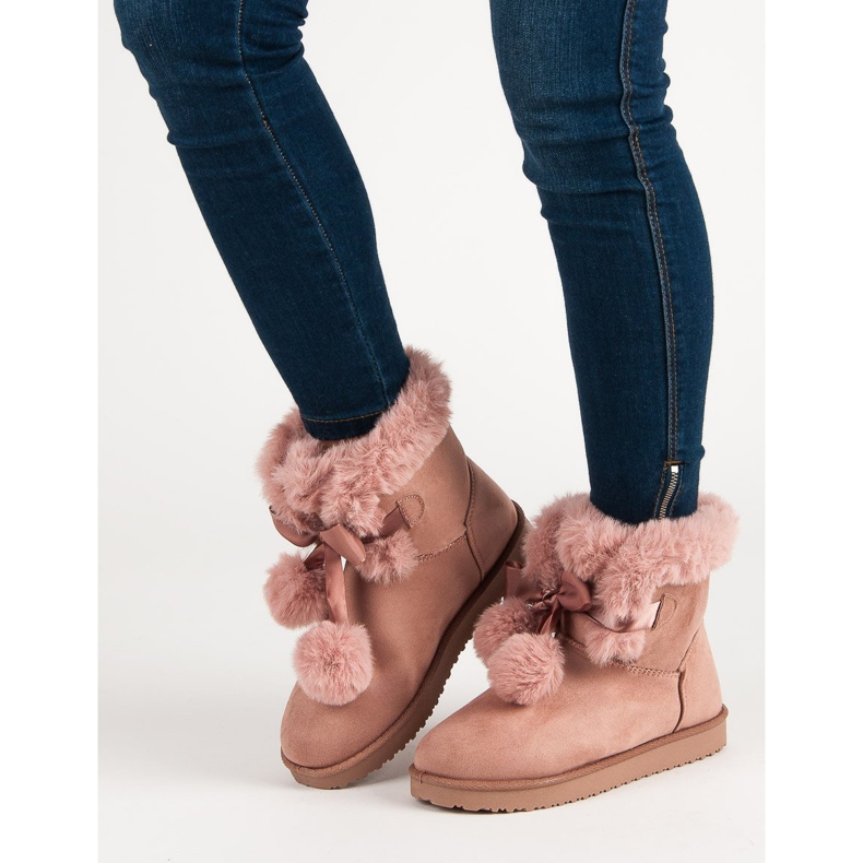 Pó elegante Mukluki rosa 1