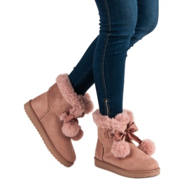 Pó elegante Mukluki rosa 2