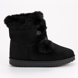 Fashionable Black Mukluki preto 2