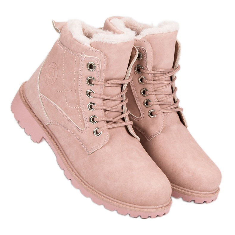 Botas de caminhada rosa clássicas 1