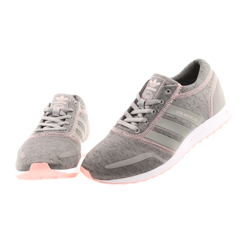 Adidas ORIGINALS Los Angeles W cinza rosa 5