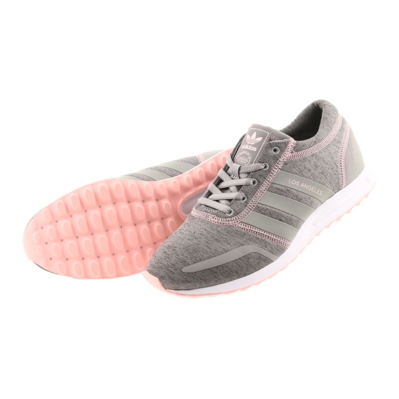 Adidas ORIGINALS Los Angeles W cinza rosa 4
