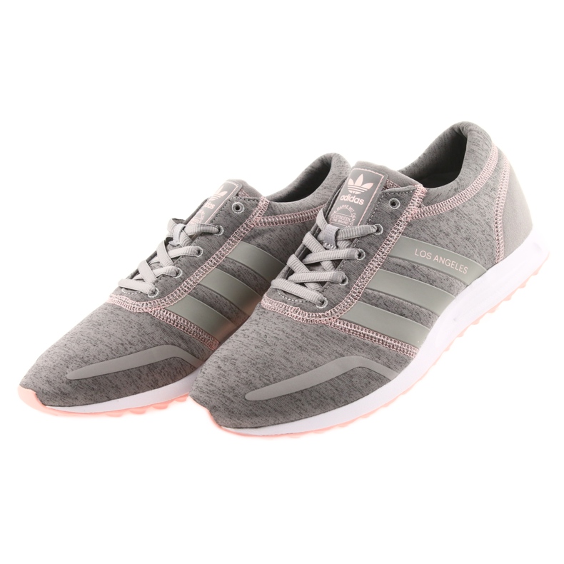 Adidas ORIGINALS Los Angeles W cinza rosa 3