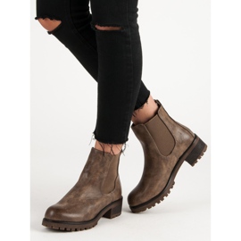 SDS Botas Chelsea casuais marrom 2