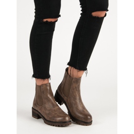 SDS Botas Chelsea casuais castanho 1